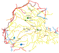Customized map of Javorniki for Nature in colour