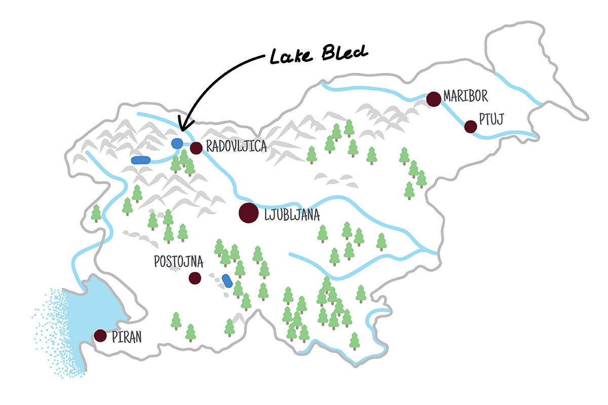 Lake Bled in Slovenia